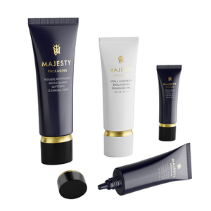 Tube de crème pour les yeux vide en plastique souple de luxe OEM 30 ml-60 ml Tube cosmétique d'emballage liquide et de protection solaire pour fond de teint
