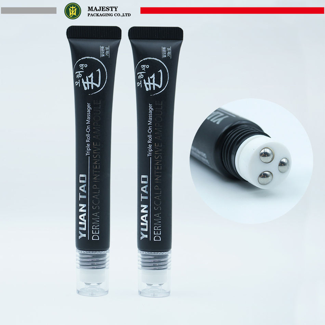 Applicateur de boule à roulettes en métal personnalisé PE, Tube vide de crème pour les yeux de 15ml 20ml pour crème de Massage, emballage de Tube de soins de la peau