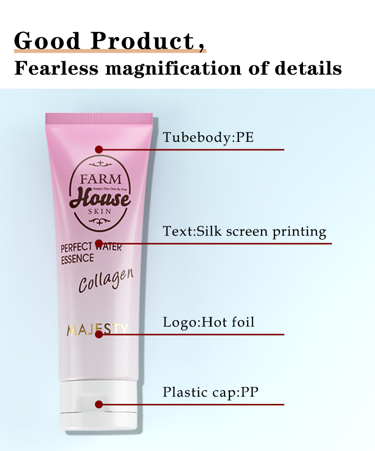 100 ml 150 ml de tube d'emballage de nettoyant vide