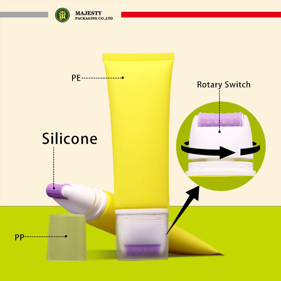 Emballage de Tube cosmétique en plastique de Tube d'applicateur de rouleau de Massage de corps de 30ml 50ml 60ml avec la Lotion de crème et l'emballage de Tube