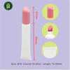 Tube de rouge à lèvres et de brillant à lèvres en PP souple personnalisé, avec bouchon à vis, applicateur en plastique pour cosmétiques, diamètre 19mm, 10ml, 15ml, 20ml