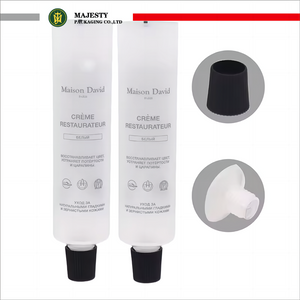 Tube PE cosmétique personnalisé, capacité de 35 à 90ml, Tube Transparent de 35mm de diamètre avec joint sur le dessus pour lotion et crème