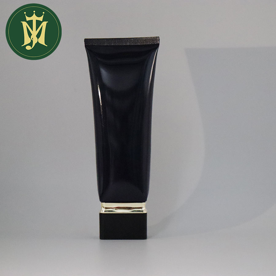 Tube vide en plastique à bouchon carré, Tube rond pour protection solaire, Lotion pour le corps, fond de teint, emballage en plastique pour cosmétiques et soins de la peau, 15ml – 70ml