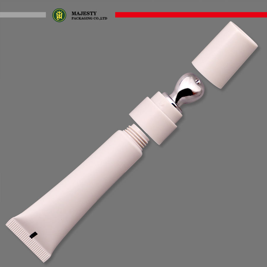 Tube de crème pour les yeux, Tube de brillant à lèvres à compression douce, diamètre de 19mm, applicateur en alliage de Zinc, capacité de 10 à 30ml, bouchon à vis pouvant être rempli par le haut
