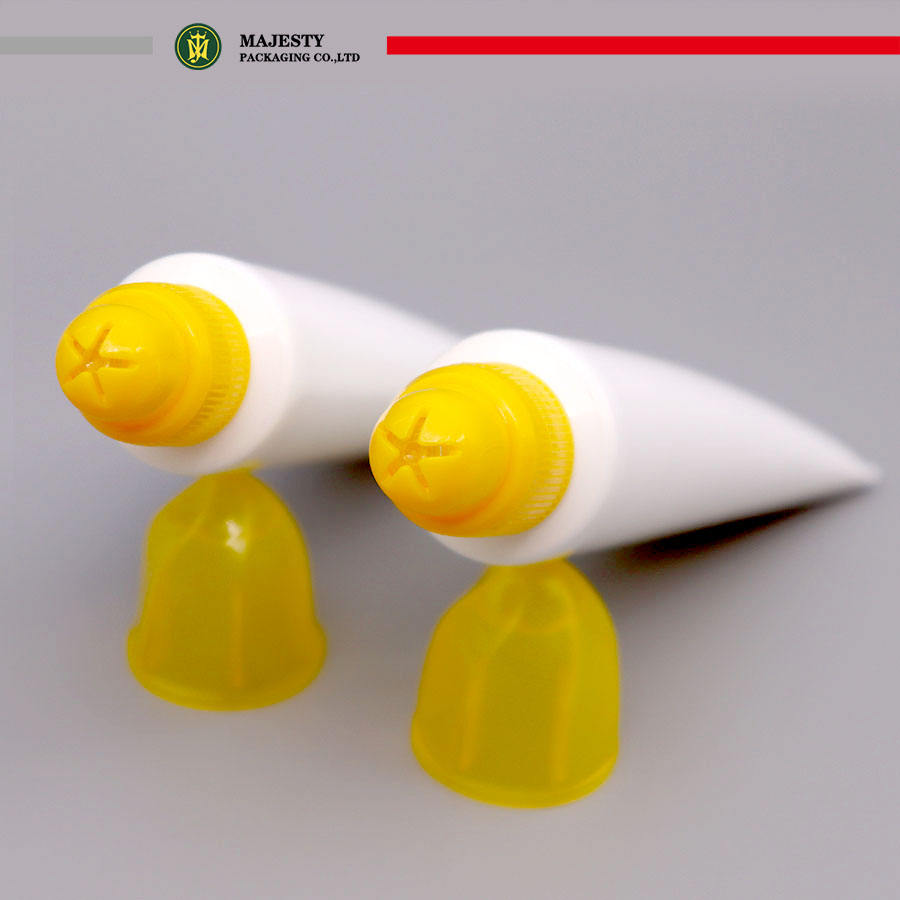 Tube cosmétique en plastique écologique durable, emballage en forme de fleur, capuchon torsadé pour crème solaire pour les mains, conception et forme uniques