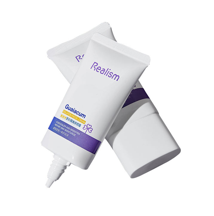 Tubes à presser en plastique plats ovales personnalisés, pour fond de teint, crème solaire BB CC, emballage avec couvercle à vis pour crèmes pour les yeux et le visage