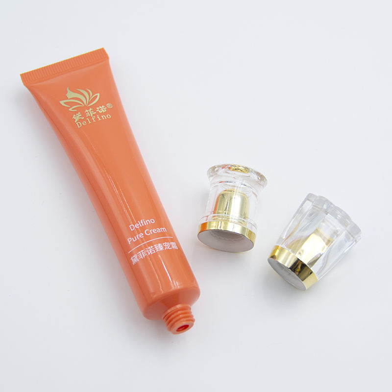 Emballage de tube en plastique PE souple personnalisé pour fond de teint, protection solaire, cosmétiques pour le visage, nettoyant, masques de shampoing, soins de la peau de forme ronde