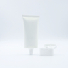 Tube en plastique blanc souple personnalisé pour cosmétiques, vide, couvercle rabattable pour crème pour les yeux, shampoing, crème pour les mains, protection solaire, 60ml, 100ml, 120ml