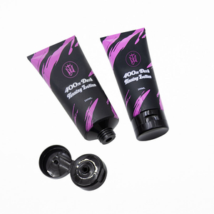 Tube d'emballage de Lotion PE noir mat personnalisé de 150 Ml, Tubes à presser vides en plastique pour protection solaire pour le visage, shampoing et masque, cosmétiques
