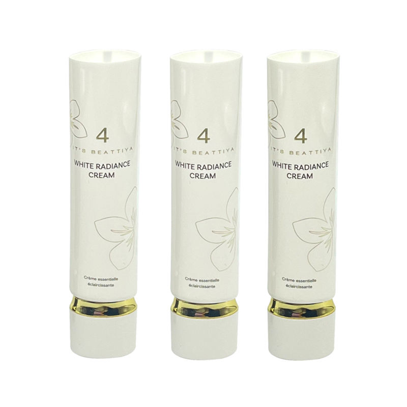 Tube à presser vide de forme ovale, emballage en plastique pour crème essentielle pour le visage, crème solaire, maquillage, dorure liquide, bouchon à vis, 15ml-35ml