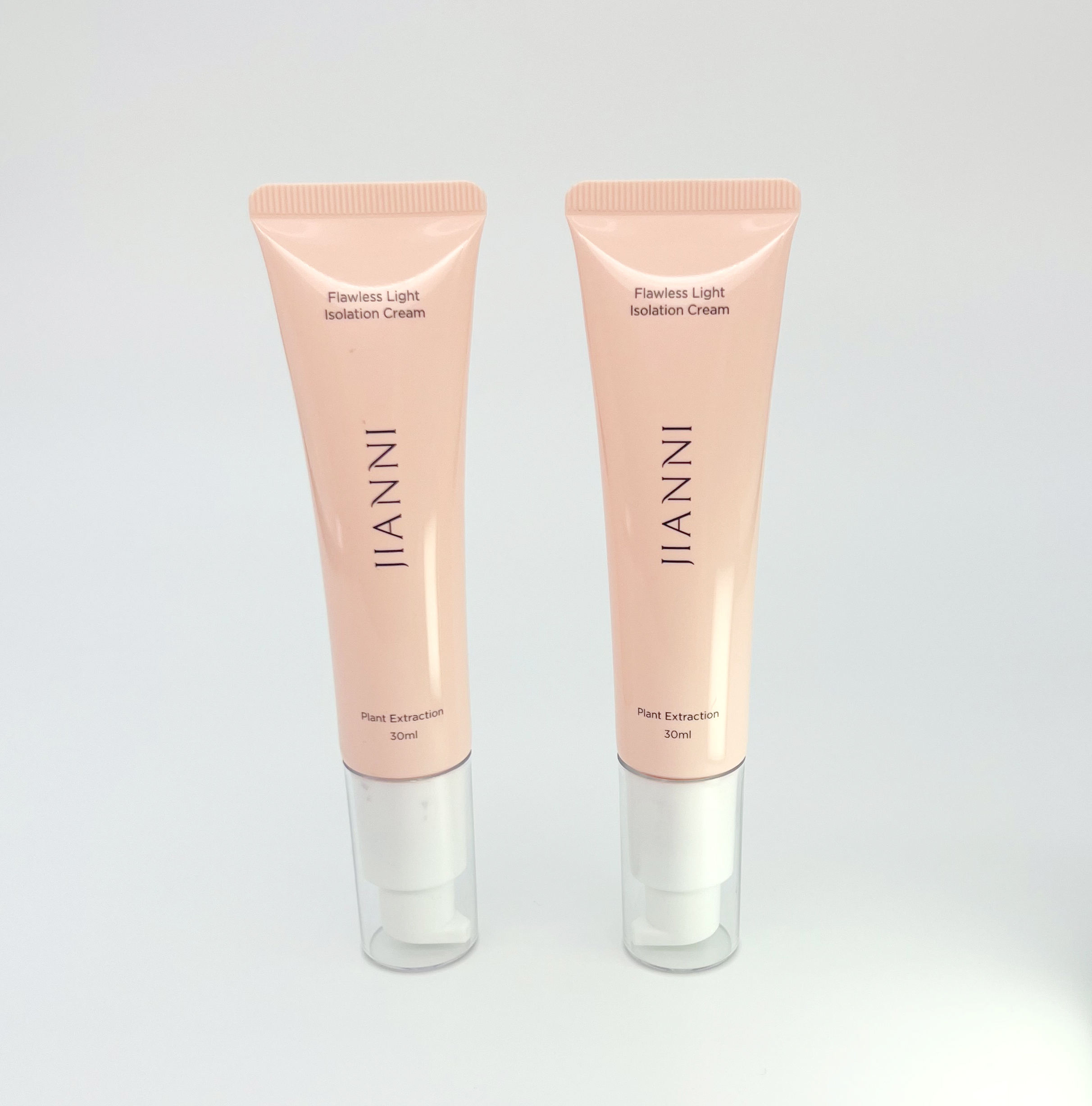 Emballage de pompe sans air vide personnalisé, Tube à presser cosmétique pour visage, fond de teint BB CC, crème liquide et crème solaire, Tube d'huile essentielle