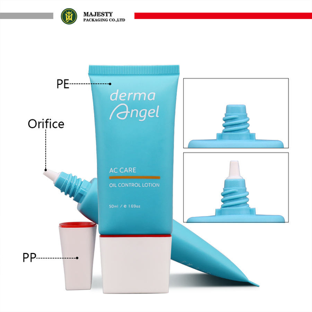 Tube cosmétique en plastique, Lotion de soins pour la peau, crème pour le visage, protection solaire, Tube de Lotion pour le corps, emballage cosmétique en plastique, 45ml, 50ml, 100ml