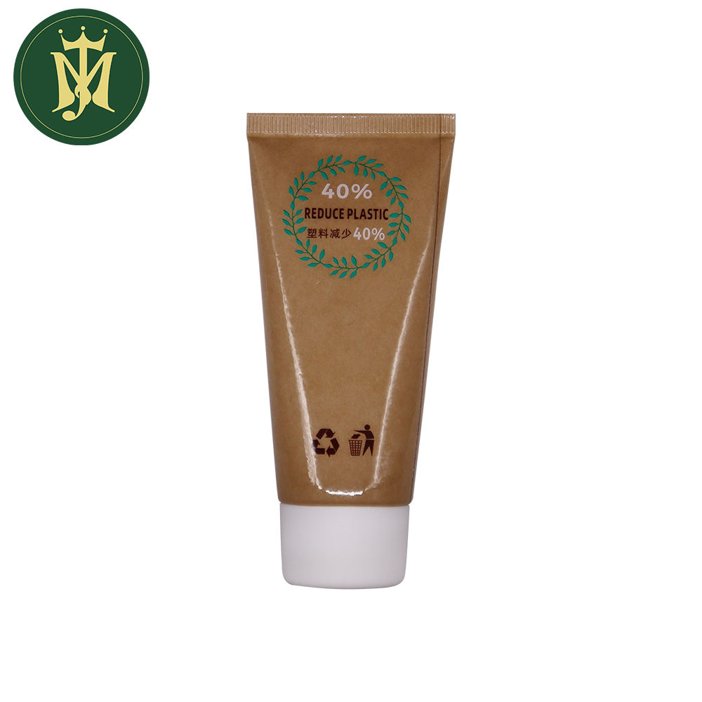 Emballage de recyclage à presser écologique Crème pour les mains de protection solaire dans un tube en plastique biodégradable Tube pressé en papier kraft