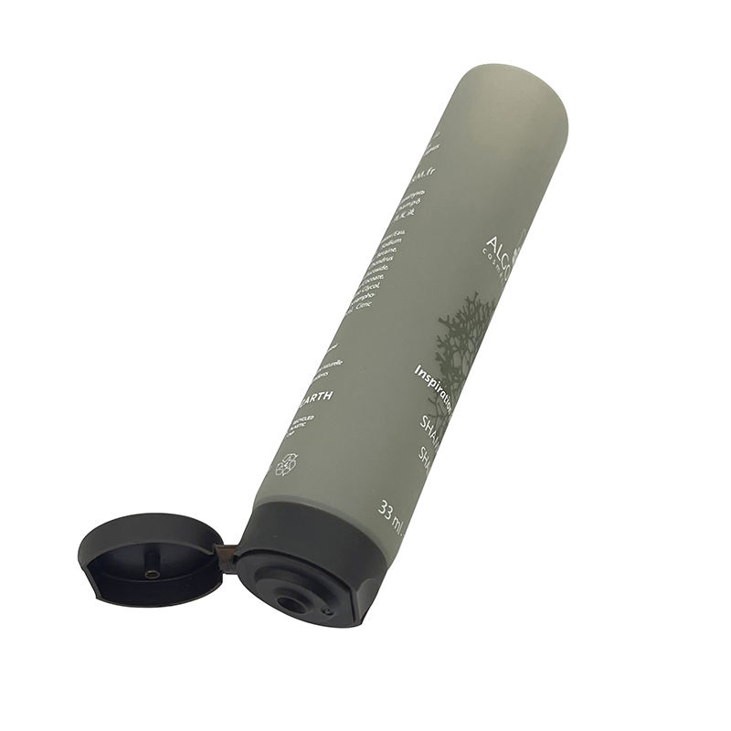 Tube à presser PE vide OEM pour crème solaire et emballage cosmétique pour le visage, finition mate avec couvercle rabattable pour shampoing et revitalisant