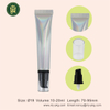 Tube en plastique en aluminium souple cosmétique vide de 20 g 20 ml avec capuchon de pompe sans air presser au laser argenté pour l'emballage de crème solaire pour le visage