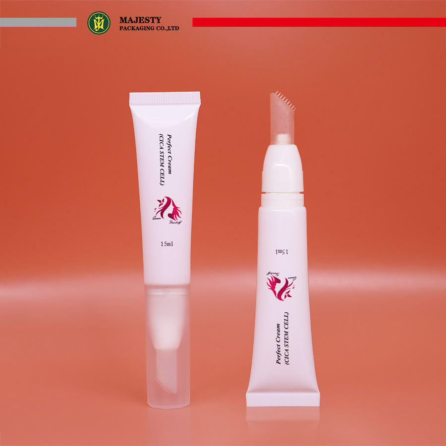 Mini Tubes d'emballage en plastique pour baume à lèvres, avec applicateur en Silicone, récipients vides pour baume à lèvres, Tube à presser de Massage, 5ml/10ml/15ml