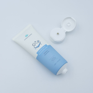 Tube en plastique vide à presser, avec capuchon rabattable, pour nettoyant pour le visage, crème solaire, emballage de crème pour les yeux, 80ml/100ml/150ml, usine OEM