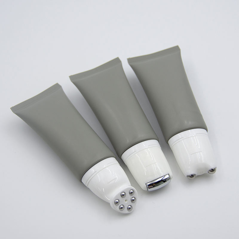 Tubes de crème cosmétique à fonction spéciale OEM, avec brosse en Silicone, boule à rouleau, lavage doux du visage et emballage de crème pour les yeux, Tube de MASSAGE