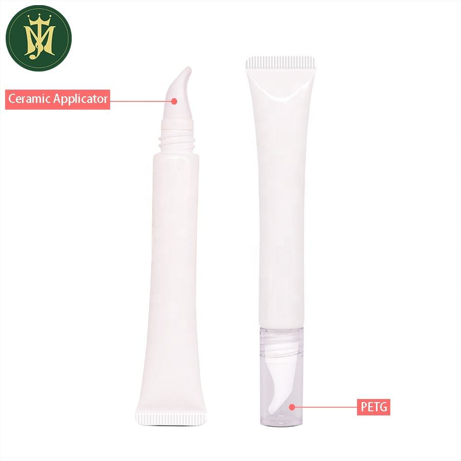 Embout métallique en alliage de Zinc de 10ml à 25ml, Tube cosmétique à presser pour les lèvres, Massage des yeux, emballage en plastique pour sérum de cils