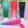 Tubes à presser vides dégradables avec logo personnalisé, emballage en plastique cosmétique écologique avec prix directs d'usine