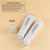 Tube de massage en plastique PE personnalisé de 40 mm avec cinq rouleaux métalliques 