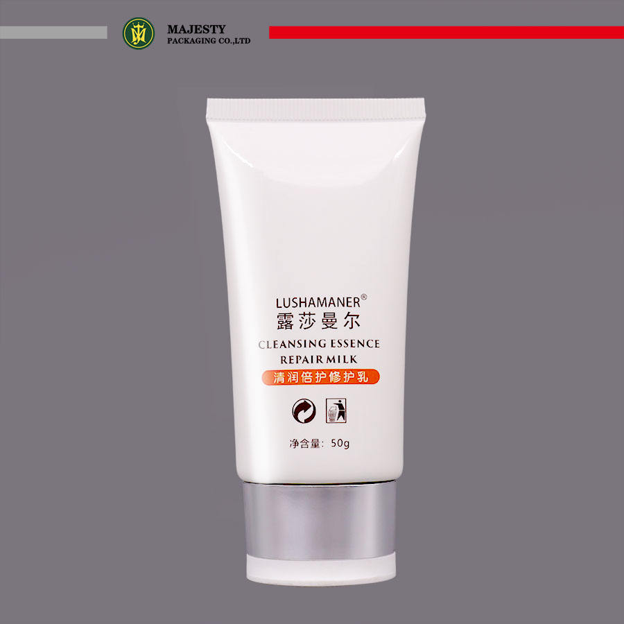 Tube mou cosmétique en plastique d'ODM d'OEM pour l'emballage de crème solaire Tube d'emballage de crème de BB avec l'emballage de crème solaire de forme ovale