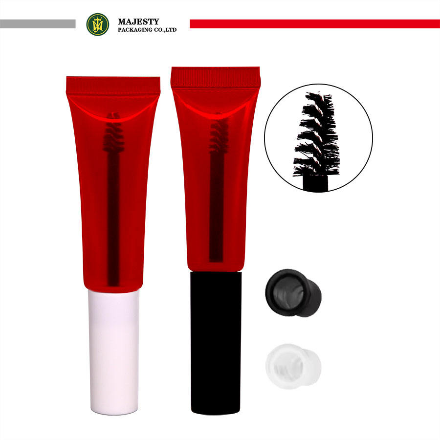 Tube de brosse à Mascara pour les yeux en matériau PE personnalisé de 16 à 19 mm de diamètre, capacité de 10 à 20 ml pour les cosmétiques tels que le rouge à lèvres et la crème