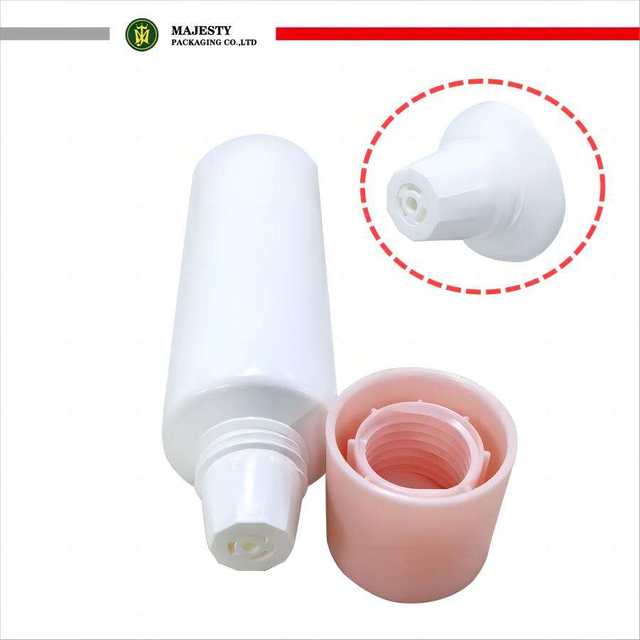 Tube souple en plastique PE à double chambre de 50 à 70ml, pour lotion pour le corps et crème pour les yeux, récipient cosmétique pour impression d'écran