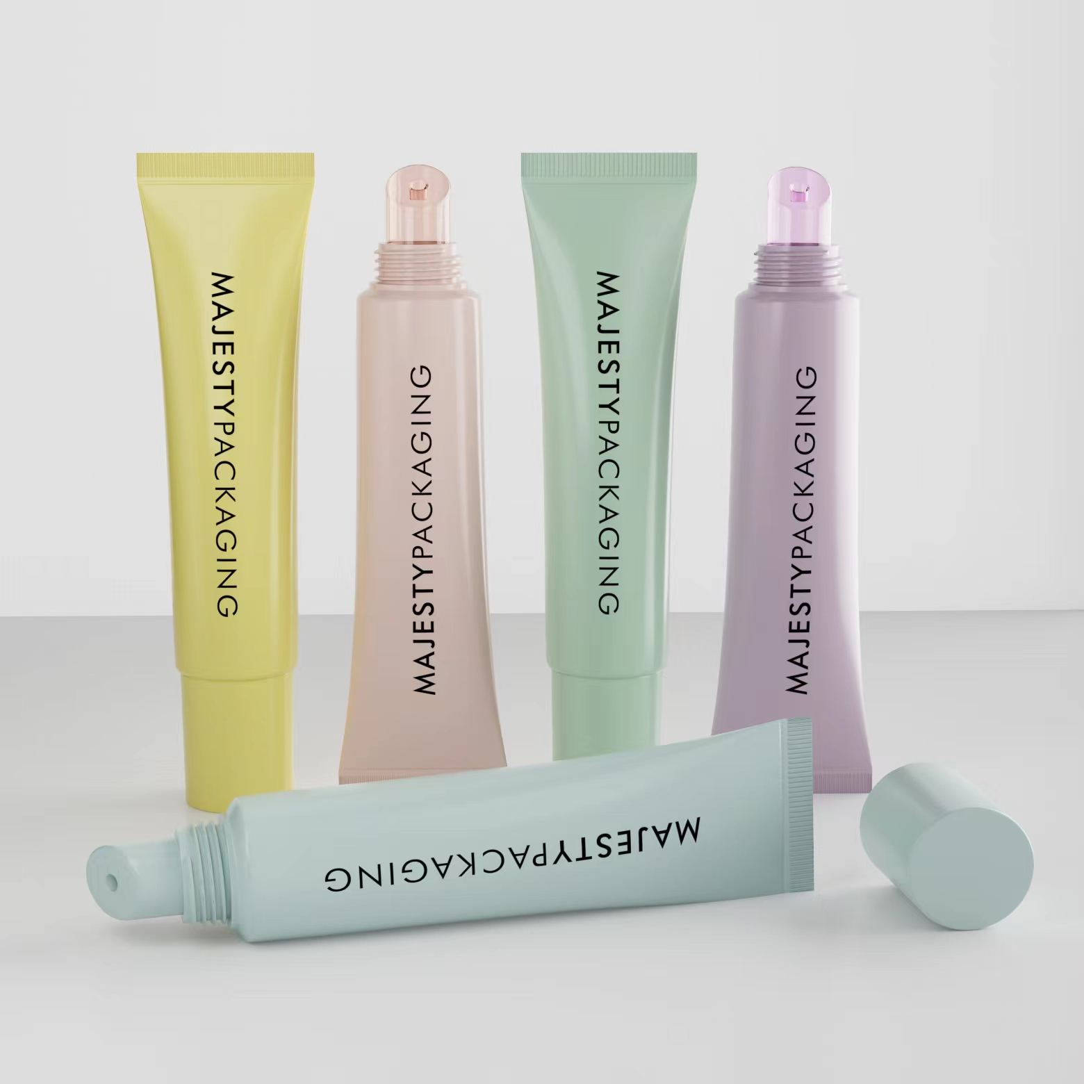 Emballage de Tube cosmétique en plastique Vibrant coloré emballage de Tube de rouge à lèvres baume à lèvres emballage de Tube de maquillage 10 ml 15 ml 30 ml