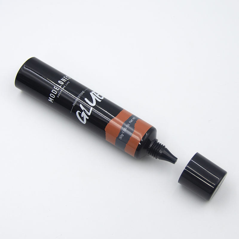 Tube souple noir mat personnalisable de 30ml, pour fond de teint liquide cosmétique, crème solaire, Tube BB crème