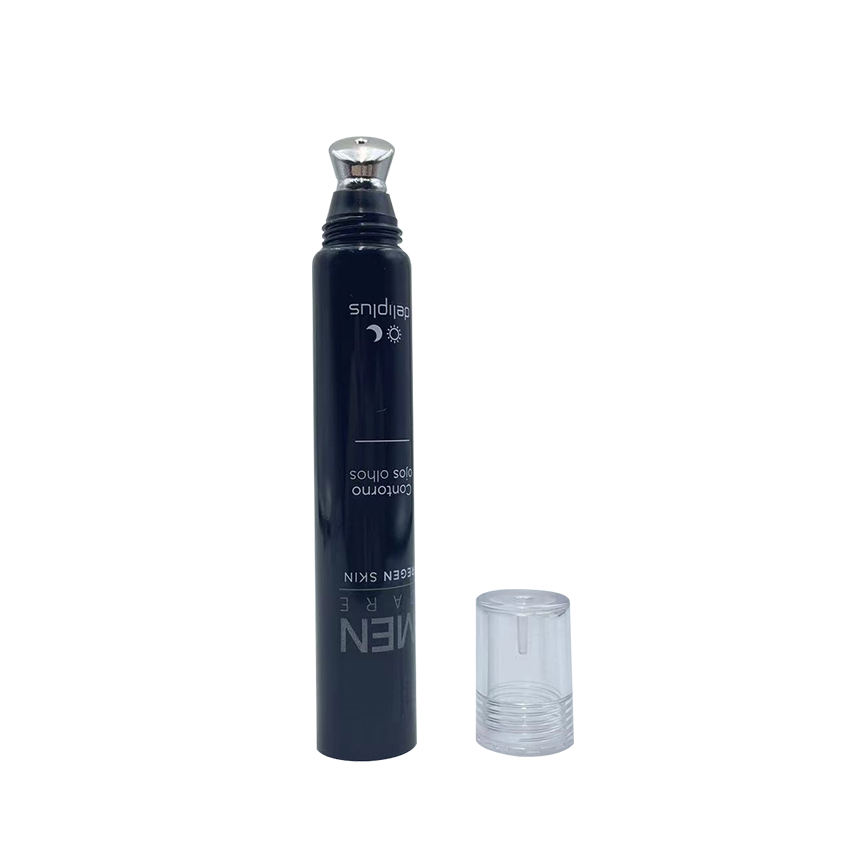Tube cosmétique vide de Massage des yeux, avec applicateur à pointe métallique en alliage de Zinc, pour protection solaire, nettoyant, shampoing, crème pour les lèvres, sérum pour les yeux