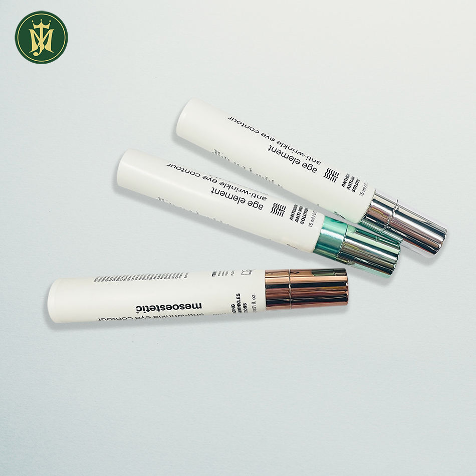 Diamètre personnalisé de 19 mm. Tube vide de crème pour les yeux, emballage supérieur en céramique de Massage en plastique avec applicateur de plaque en céramique, 10ml 15ml 20ml