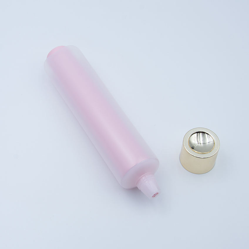 Tube à presser souple Transparent personnalisé à Double chambre, emballage extrudé Double PE, crème de soins pour la peau, protection solaire pour le visage, Lotion pour les yeux