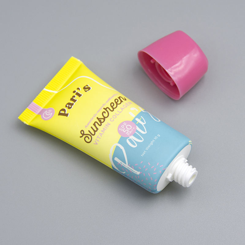 Tube cosmétique en plastique vide de 3 ml, Mini compression avec Logo personnalisé, pour protection solaire du visage et soins du visage, Tube de fond de teint pour les mains
