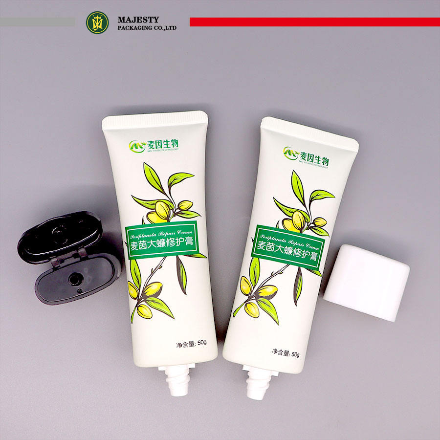 Tube en plastique recyclable respectueux de l'environnement pour cosmétiques et crème solaire, emballage à compression douce pour lotion pour les mains