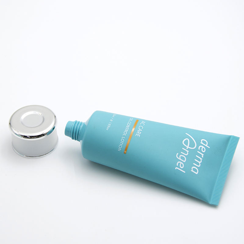 Tube à presser cosmétique en PE souple, Tube en plastique à rabat pour le lavage du visage, Lotion pour le corps, crème pour les mains, crème solaire