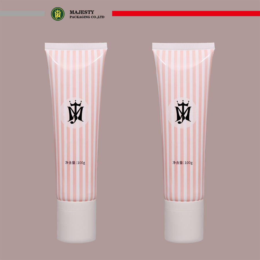 Tube en plastique personnalisé avec applicateur d'éponge pour crème dépilatoire, emballage cosmétique, Tube de soins de la peau, emballage de Tube en plastique