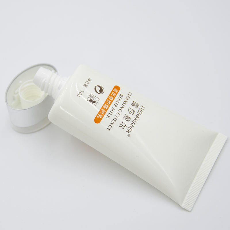 Tube cosmétique plat en plastique avec Logo personnalisé, Tube ovale pour soins de la peau, pour crème BB et crème solaire pour masques faciaux, emballage de cosmétiques
