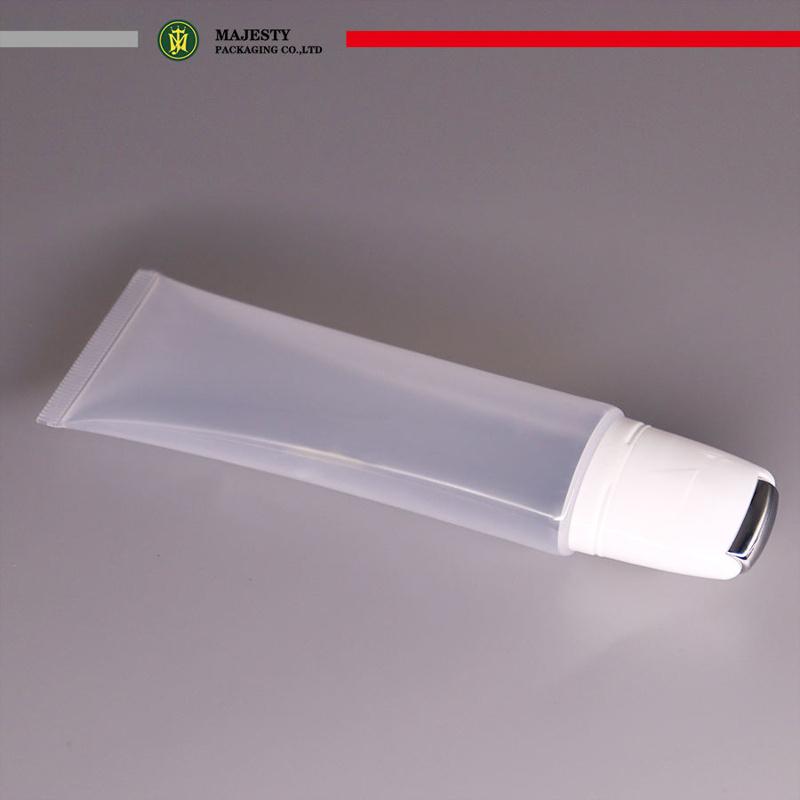 Tube blanc multifonctionnel de Lotion d'emballage cosmétique de compression vide de Tube de Massage de Tube de boule de rouleau d'acier inoxydable pour la crème de Spa