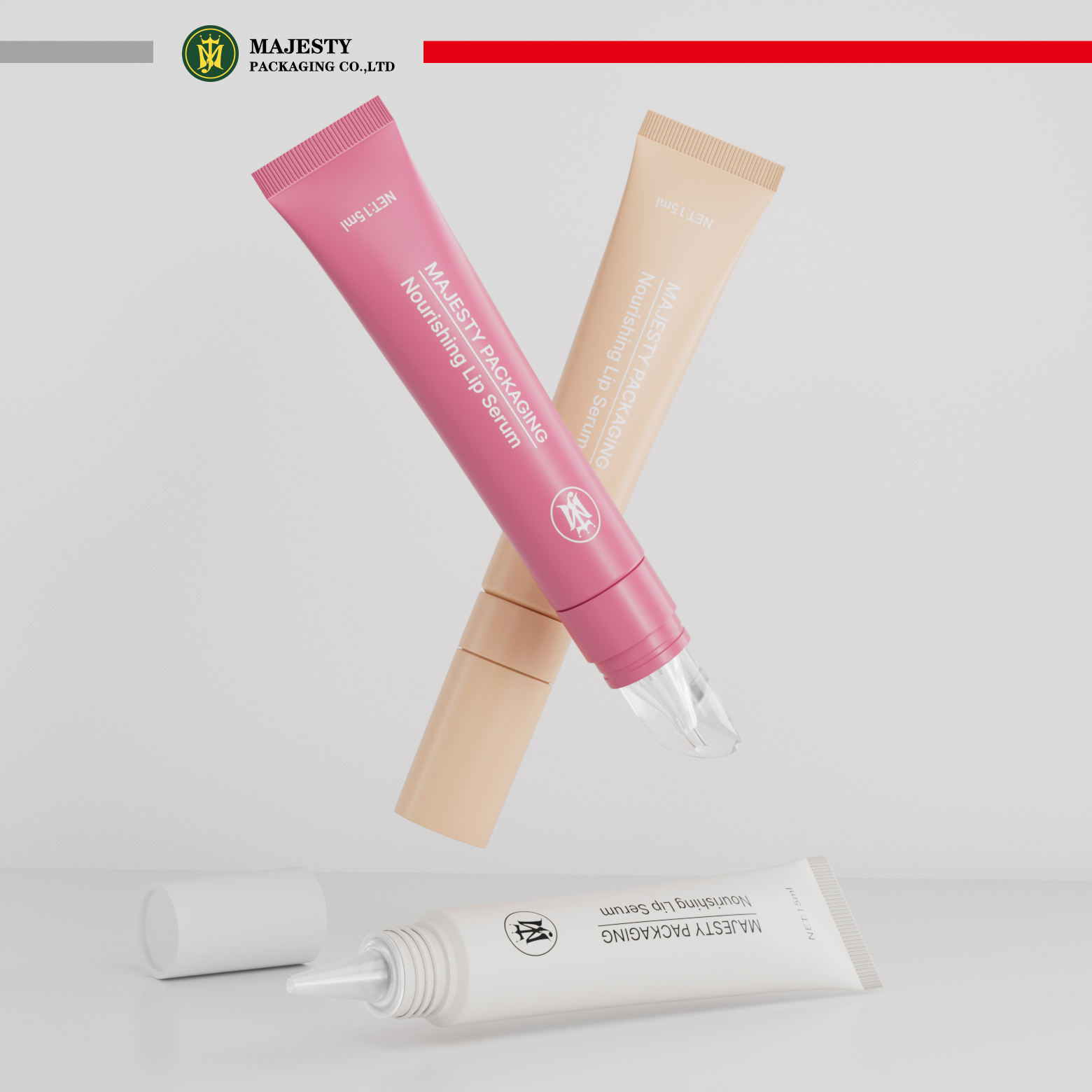 Tubes à presser personnalisés pour brillant à lèvres 10ml 15ml, conteneurs de brillant à lèvres, Tube souple en plastique, Tube de soin des lèvres en plastique personnalisé
