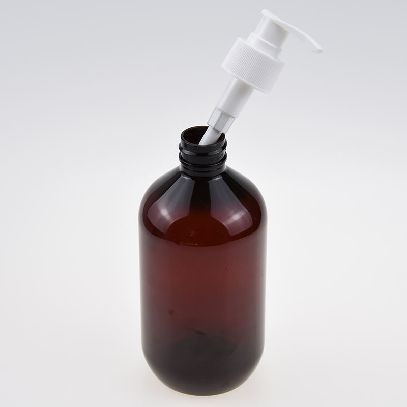 Recyclé 300 ml 500 ml vide ambre clair shampooing et revitalisant ensemble emballage en plastique lavage des mains bouteille en PET avec pompe