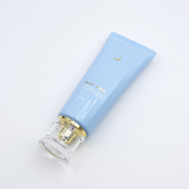 Emballage cosmétique vide personnalisé de Tubes souples en plastique de 150ml pour masque de crème solaire pour le visage avec bouchon à vis spécial