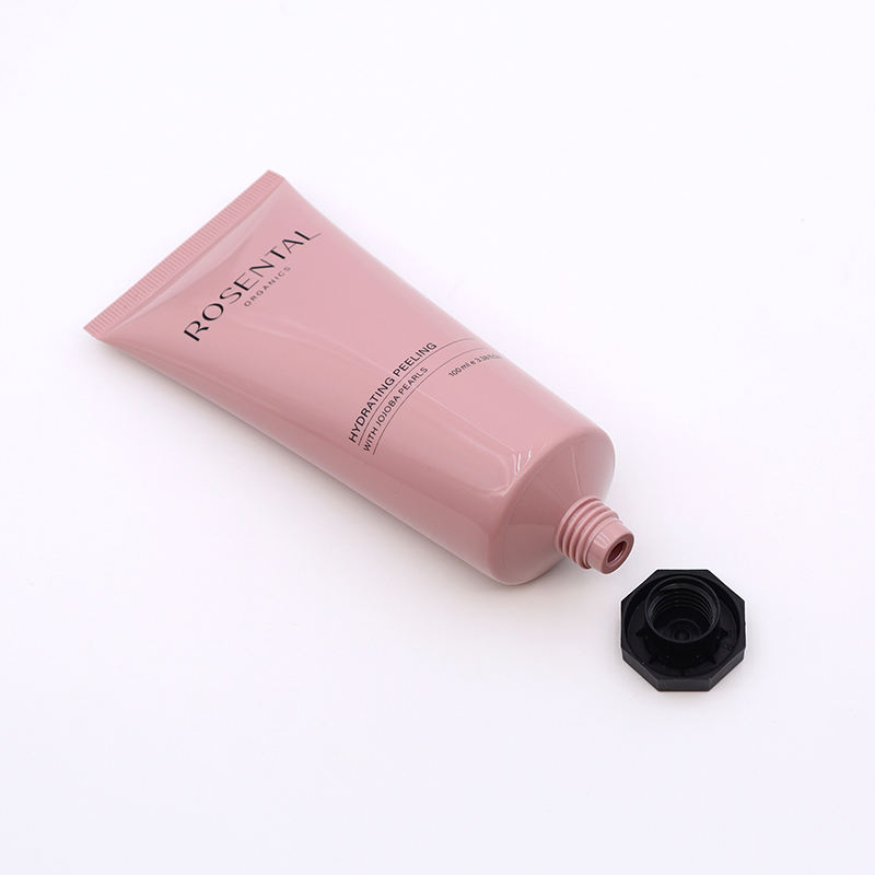 Tube octogonal à compression souple en plastique OEM, pour soins de la peau, nettoyant, crème pour les mains et sérum pour les yeux, emballage en Tube