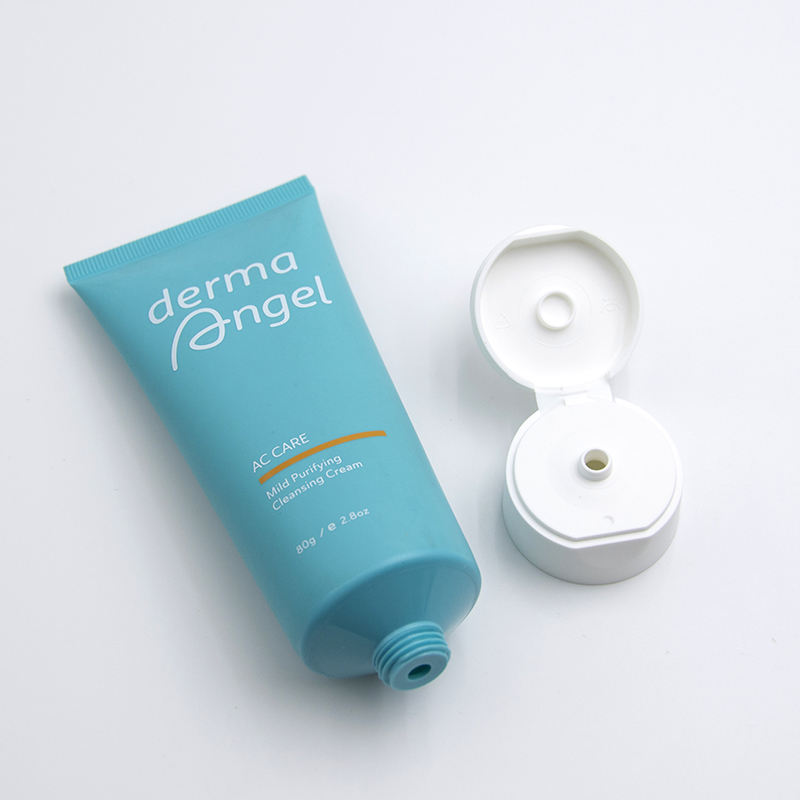 Tube comprestique en plastique souple sur mesure pour cosmétiques pour la crème pour le visage crème pour les mains Nettoyant Suncreen Flip Top Conception