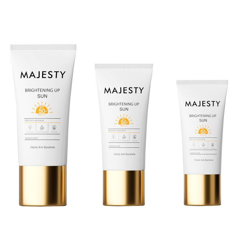 Tube d'emballage en plastique PE de forme ovale plate personnalisée, fond de teint liquide BB CC, crème solaire pour le visage, cosmétique, couleurs argent et or