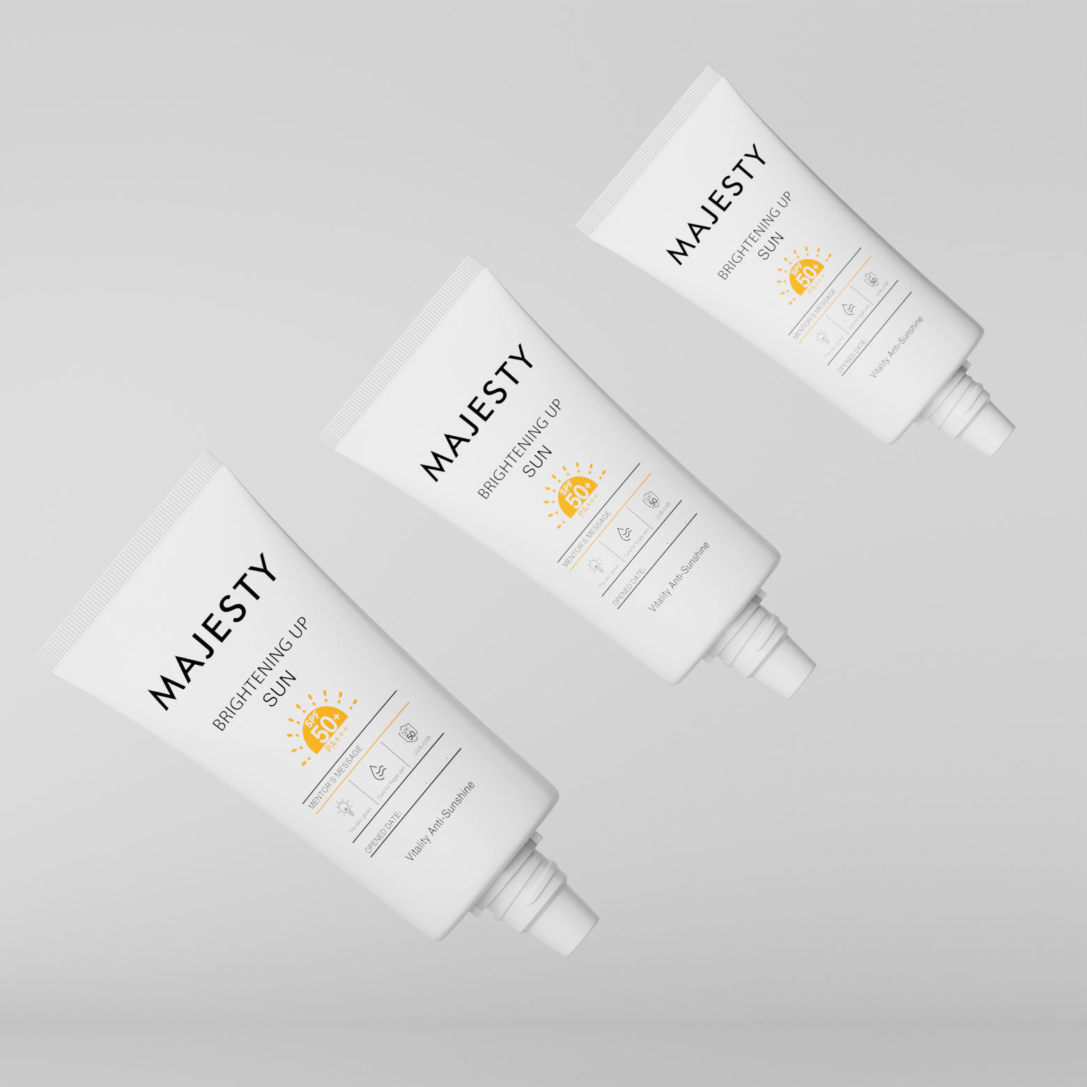 Tube d'emballage en plastique PE de forme ovale plate personnalisée, fond de teint liquide BB CC, crème solaire pour le visage, cosmétique, couleurs argent et or