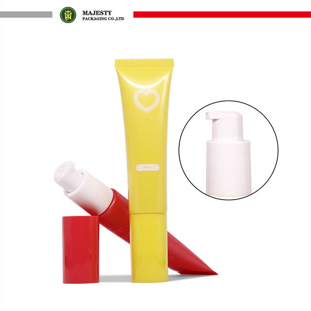 Tube de Lotion de pompe cosmétique en plastique personnalisé 30ml-60ml, Isolation de protection solaire, fond de teint liquide, emballage de tête de pompe à vide