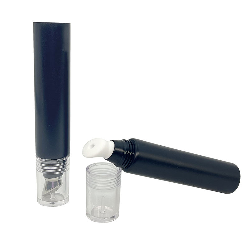 Tube en plastique d'usine personnalisé de 15 ml pour emballage cosmétique de mascara avec applicateur en alliage de zinc et tube de crème pour les yeux de massage en céramique