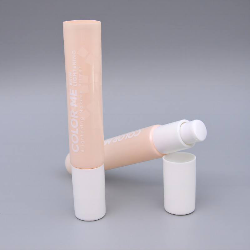 Tube en plastique vide transparent OEM 20g pour fond de teint BB&CC crème rouge à lèvres et crème solaire avec pompe à lotion fabricant de tubes cosmétiques