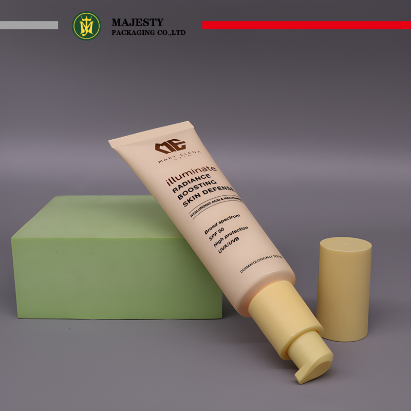 Tube de nettoyage du visage personnalisé, diamètre 30mm, vide, pompe sans air, applicateur, crème solaire, Lotion pour le corps, fond de teint BB crème, 15 ~ 70ml